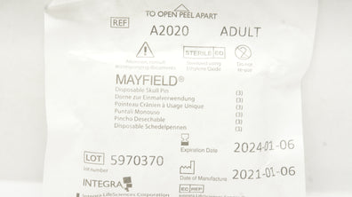 Integra A2020 Mayfield Disposable Skull Pins (x) - Pack of 3